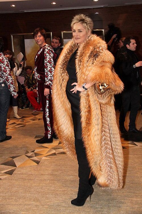 Sharon Stone Casino Fur Coat